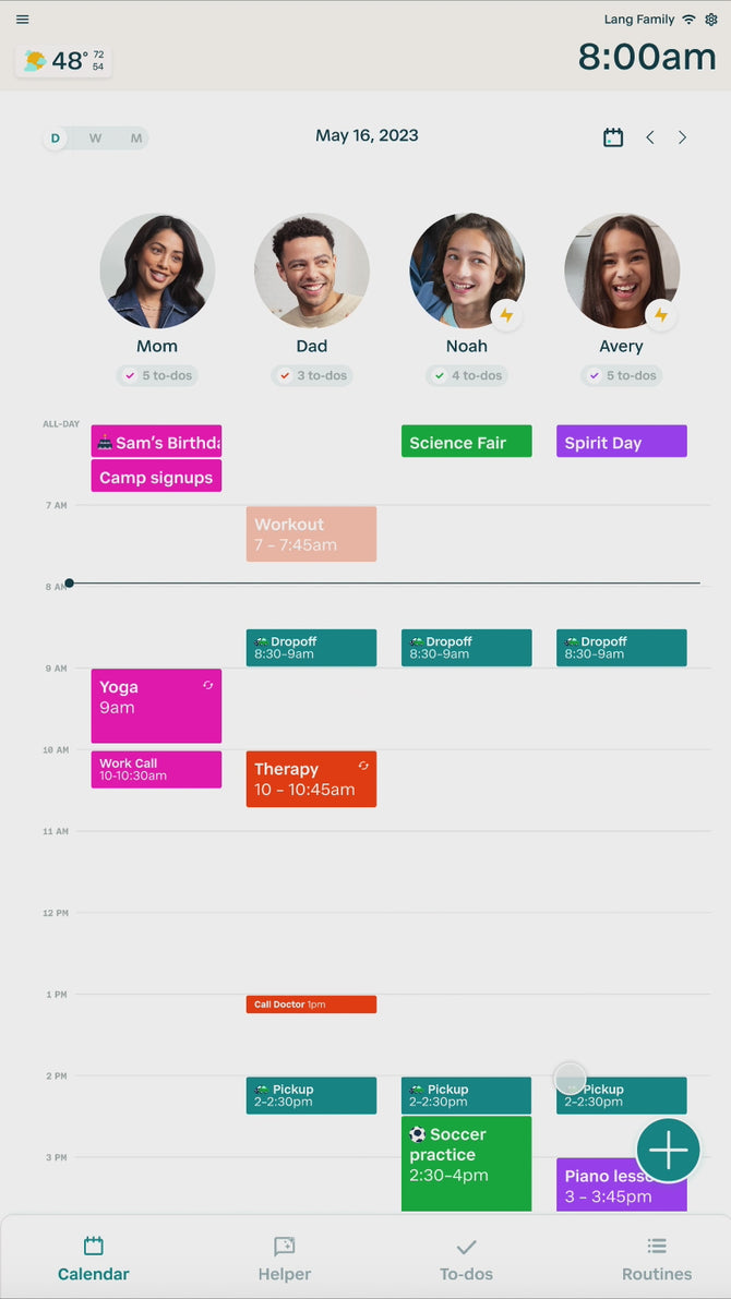 Hearth Display Our Best Digital Family Calendar